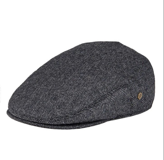 PexFord - Irish beret in herringbone wool tweed.