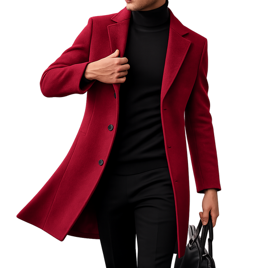 PexFord - Men's Casual Trench Coat.